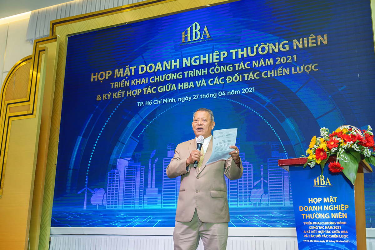 Ông Nguyễn Văn Bé chủ tịch hiệp hội HBA góp ý về tái khởi động doanh nghiệp ngày 3/9/2021